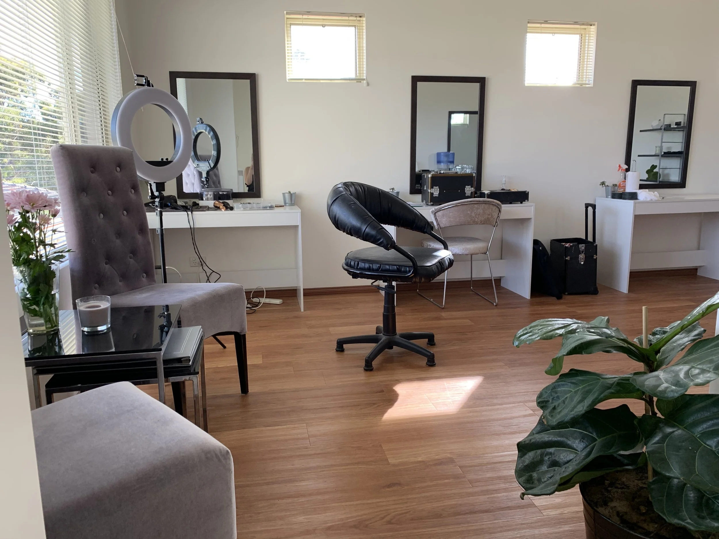 When conducting bridal consultations, Emily and our bride usually sit at the first grey seats seen in the left of the above image.