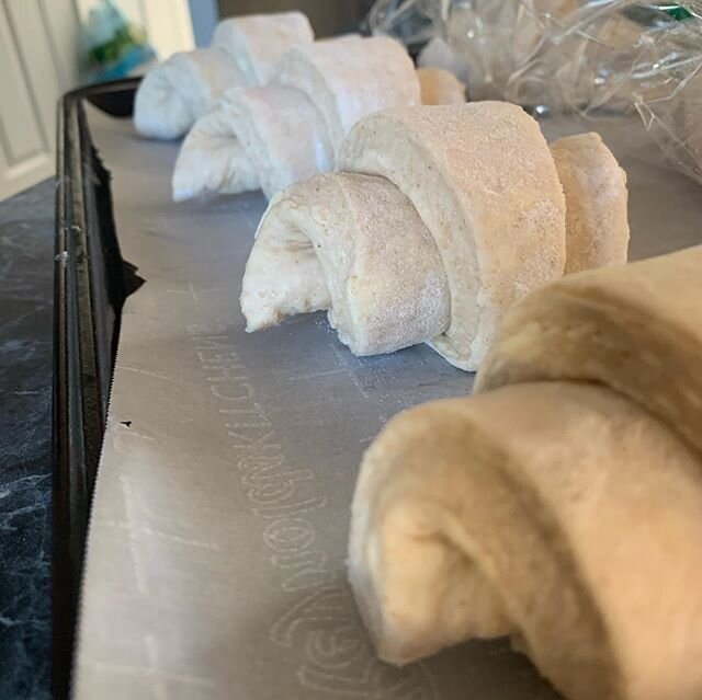 I made croissants because my wife said she wanted croissants and I&rsquo;m a bad bitch. Naturally leavened and made with flour I made myself by punching a pile of grain into dust in the nude on horseback. My only regret is letting my kids have some. 