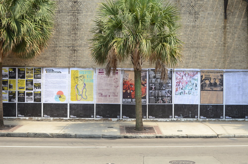  Completed poster and proposal installation panels at the Elk Place site.  