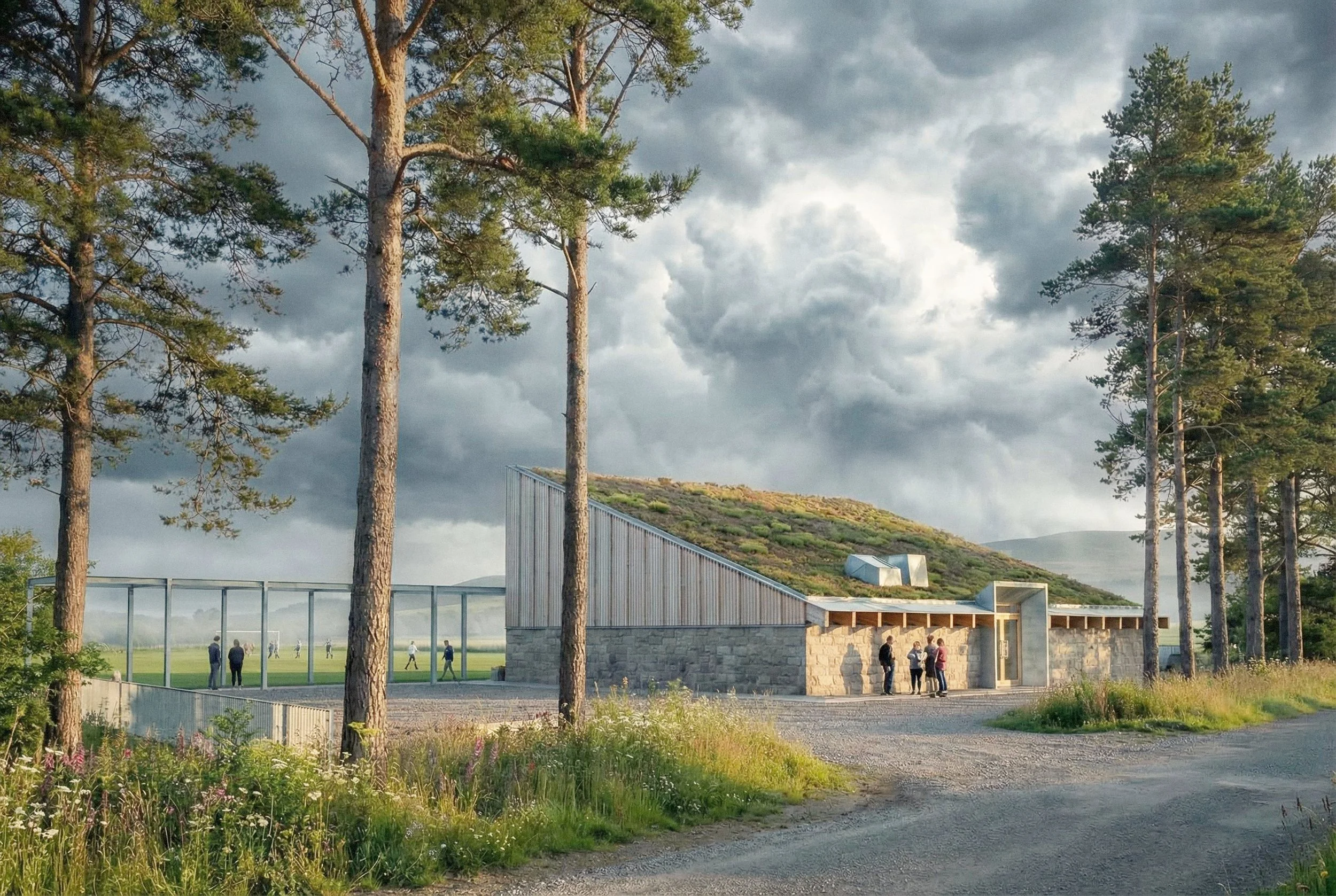 glass village hall approach small.jpg