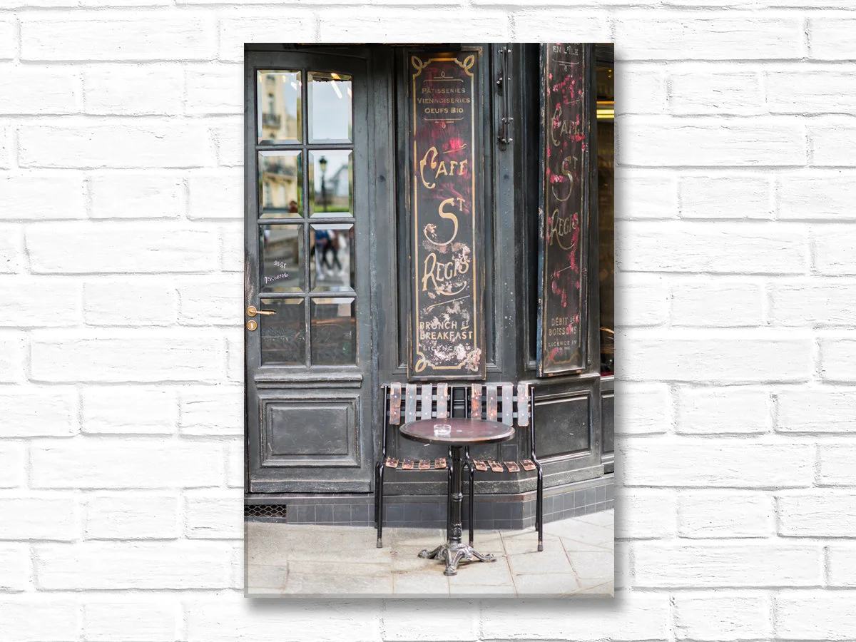 Paris canvas art, Café St Regis
