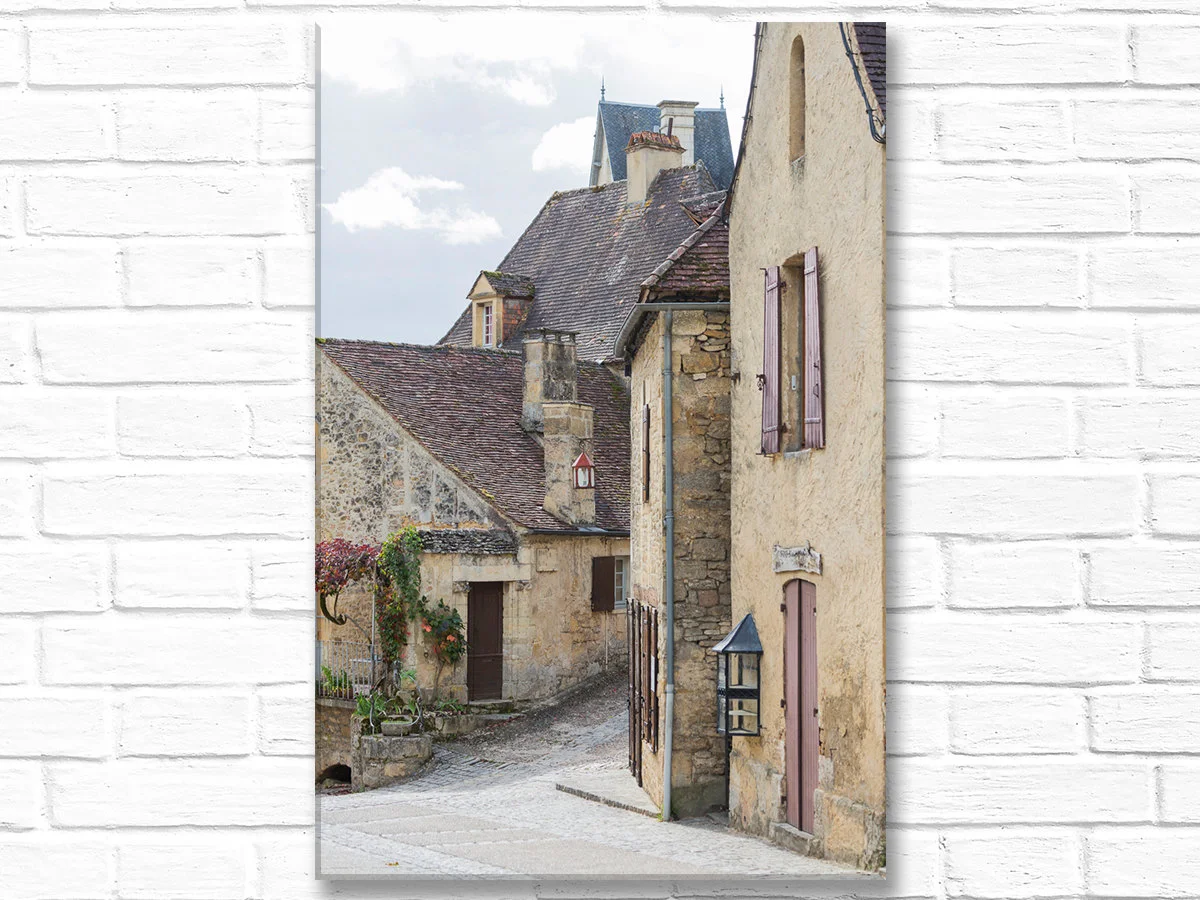 France canvas wall art, village of Beynac-et-Cazenac