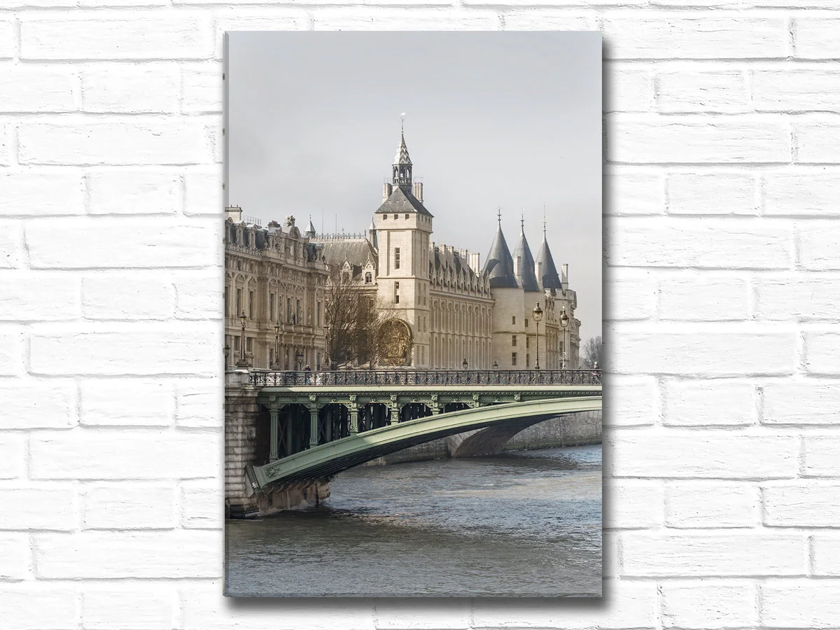 Paris canvas wall art, La Conciergerie in Winter