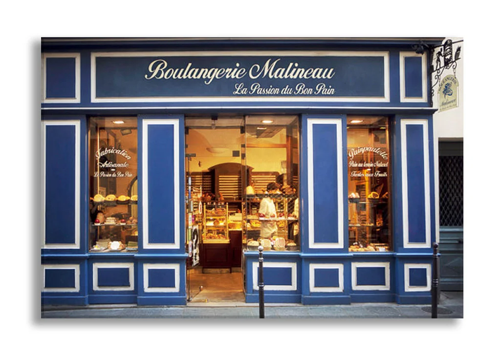 Paris canvas art, Boulangerie Malineau