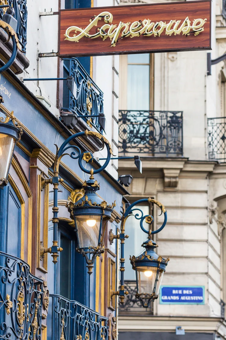 Paris pictures, La Perouse restaurant, evening, fine art print