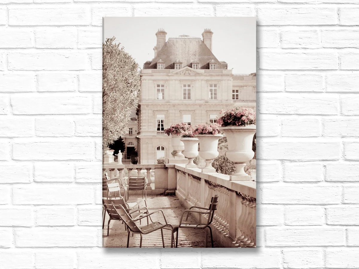 Paris canvas wall art, Sunday morning in Luxembourg Gardens