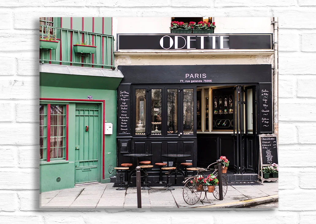 Paris canvas wall art, Paris Pastry Shop Patisserie Odette
