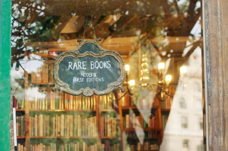 Paris pictures, rare books, fine art photography print