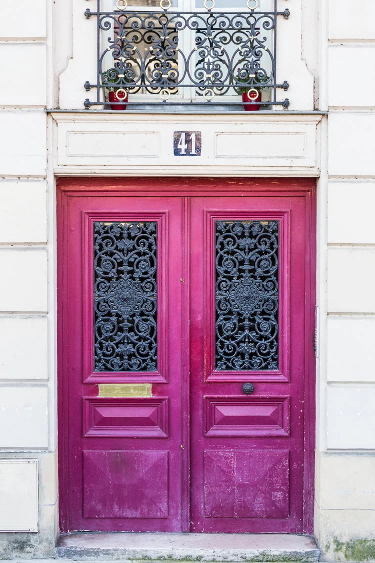 Paris pictures, Numéro 41 door, fine art photography print