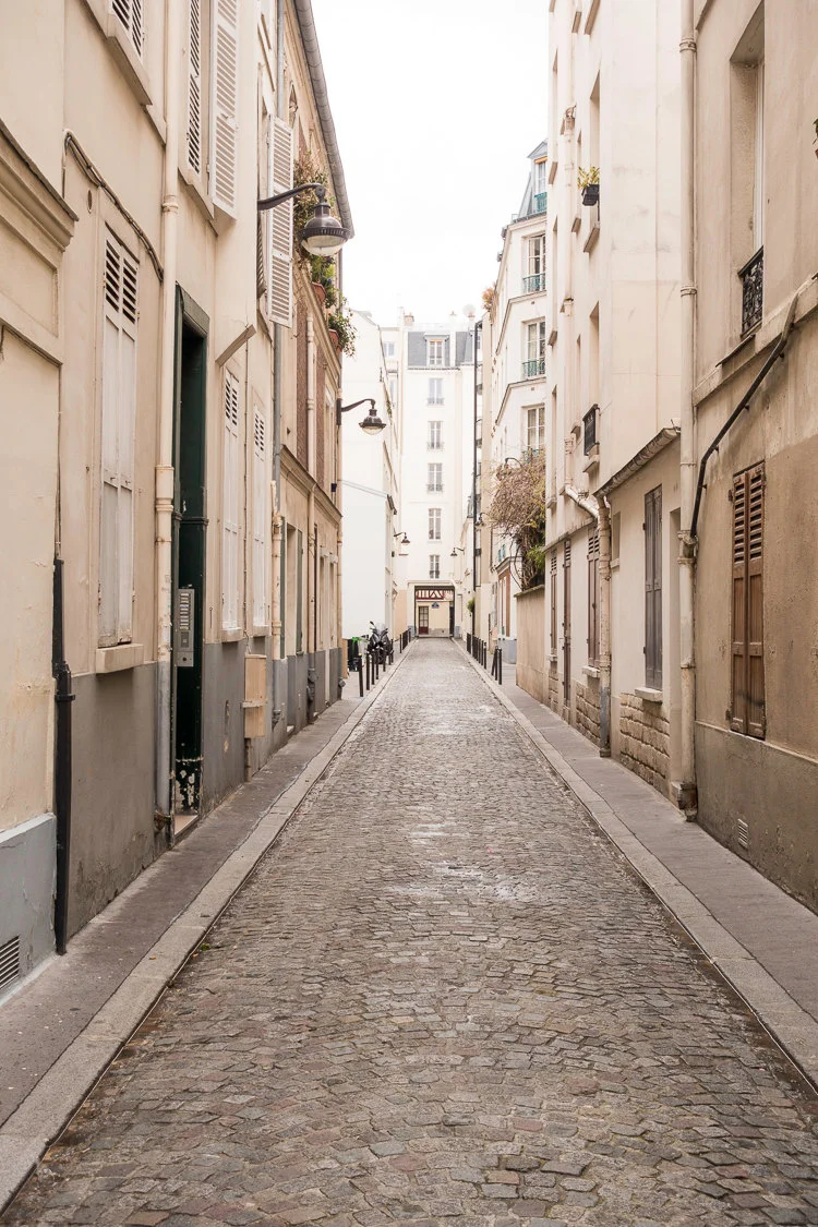Paris pictures, Passage Jean Nicot sepia black and white fine art photography print