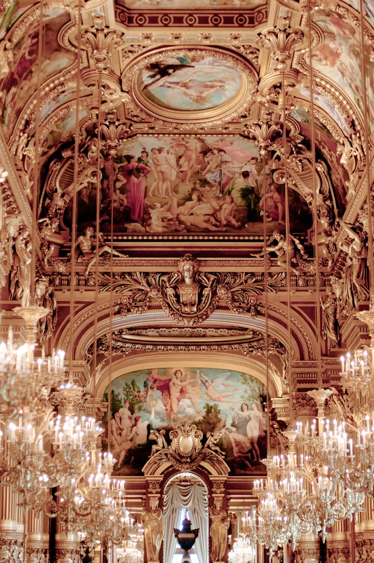 Paris pictures, Chandelier and the Opera Garnier, fine art photography print