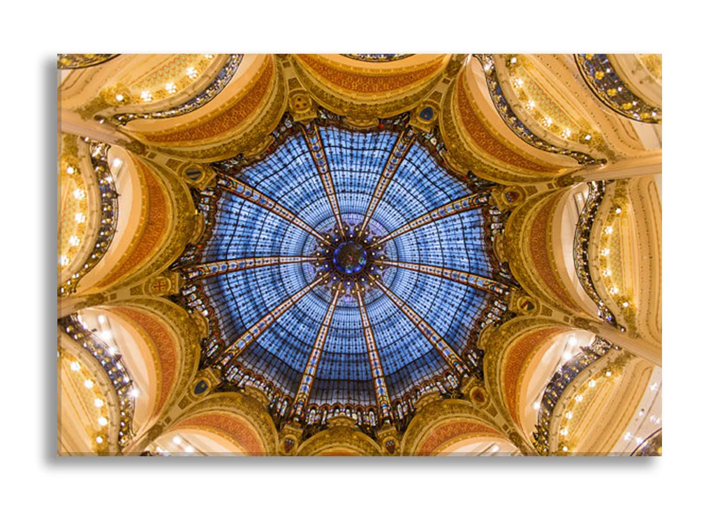 Paris canvas wall art, inside Galeries Lafayett