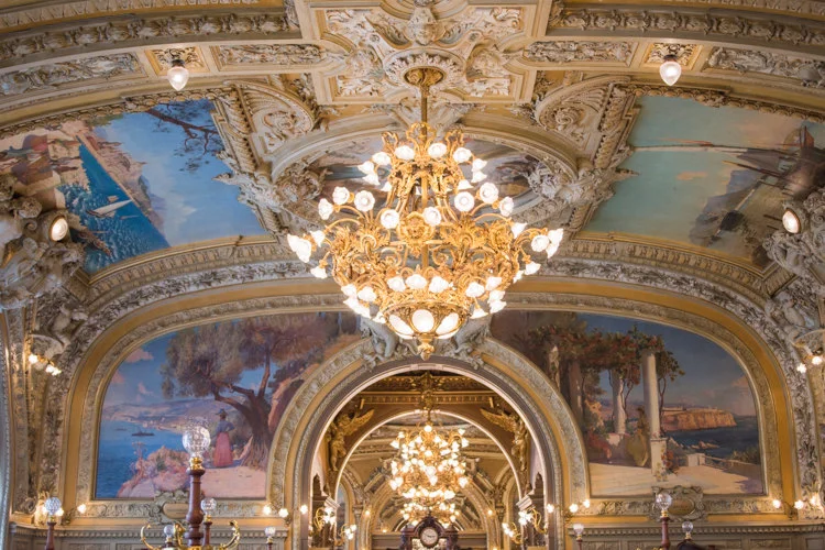 Paris pictures, Le Train Bleu restaurant ceiling