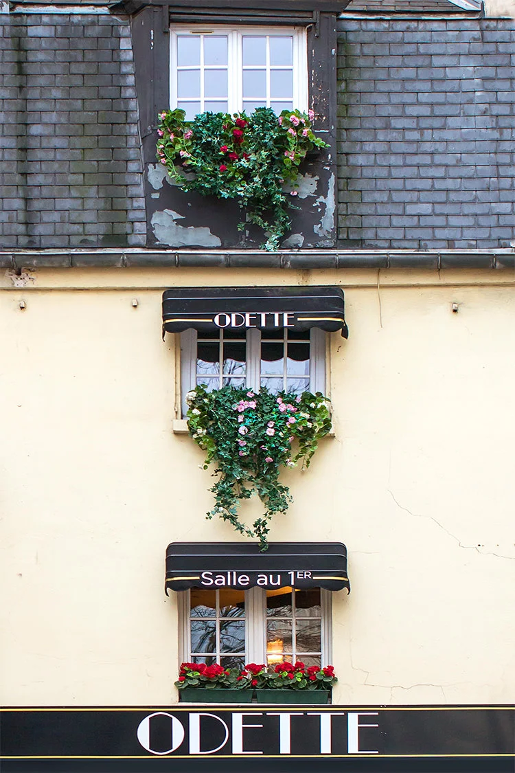 Paris pictures, windows at Odette, fine art photography print