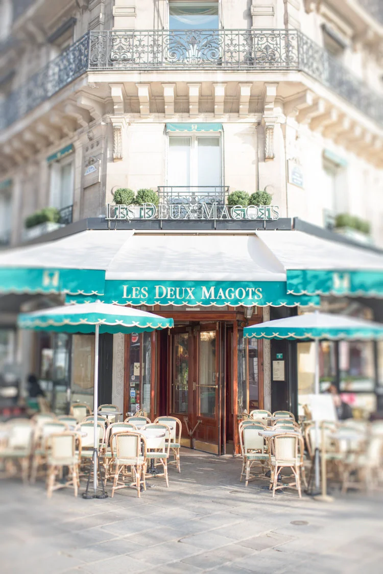 Paris pictures, Les Deux Magots cafe, fine art photography print
