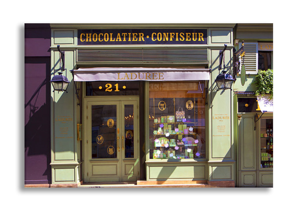 Paris canvas wall art, Laduree Bonaparte