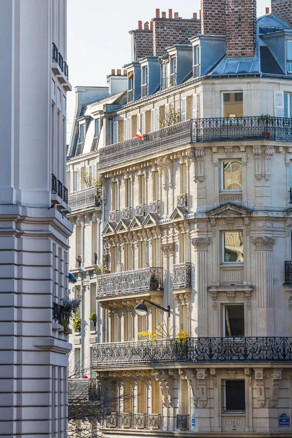 Paris pictures, classic Paris apartment buildings fine art print