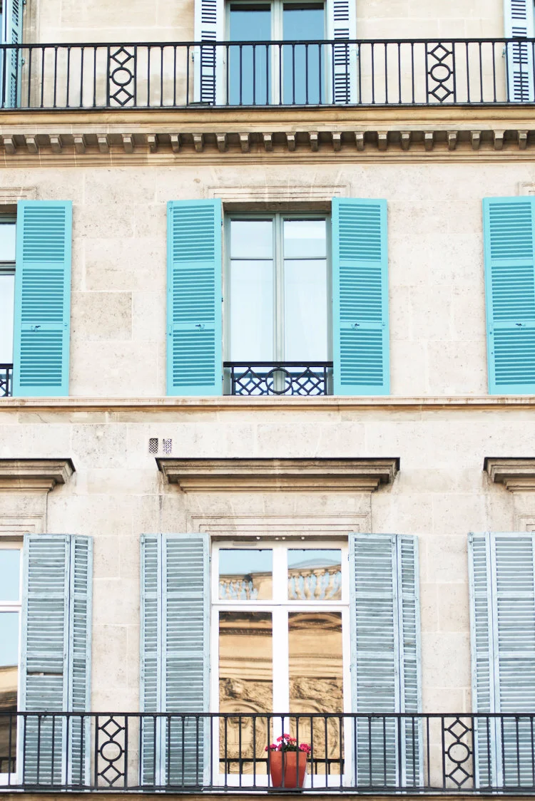 Paris pictures, Blue Shutters fine art photography print