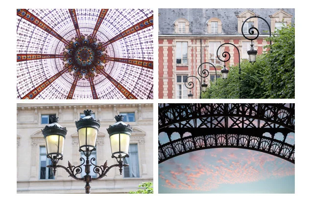 Paris pictures, Paris architectural details set of 4 fine art photography prints