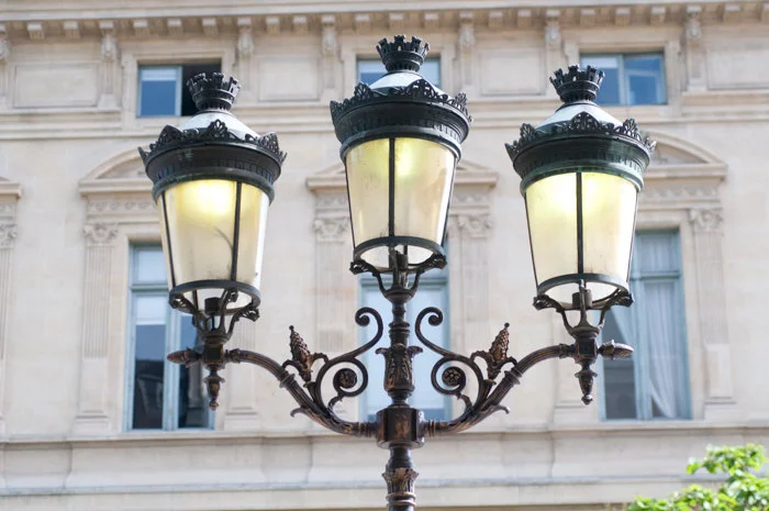 Paris pictures, lamp post Hotel de Ville