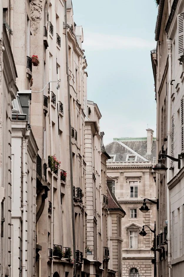 Paris pictures, buildings with sky, fine art photography print