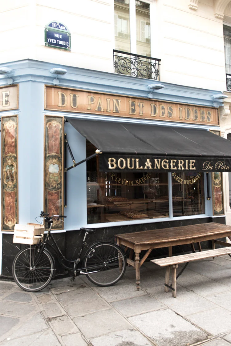 Paris pictures, bicycle at the boulangerie, fine art print