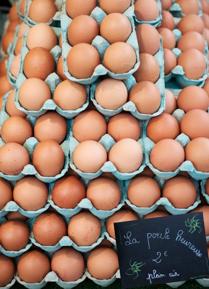 Paris pictures, eggs at the market vertical fine art photography print