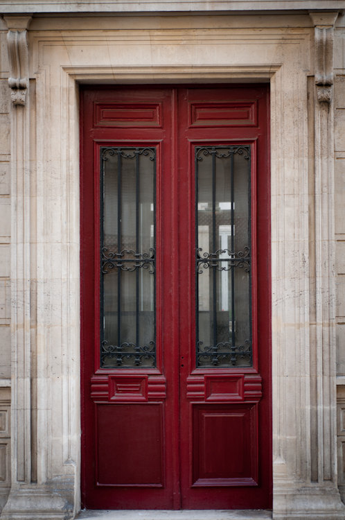 Paris pictures, red door, fine art photography print