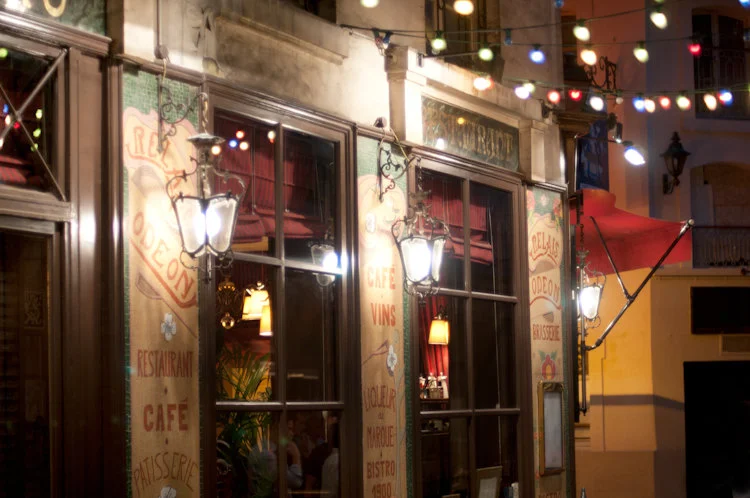 Paris pictures, the Odeon bistro at night, (horizontal) fine art photography print