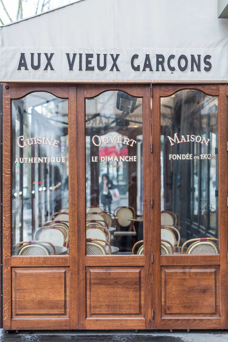 Paris pictures, Aux Vieux Garçons fine art print