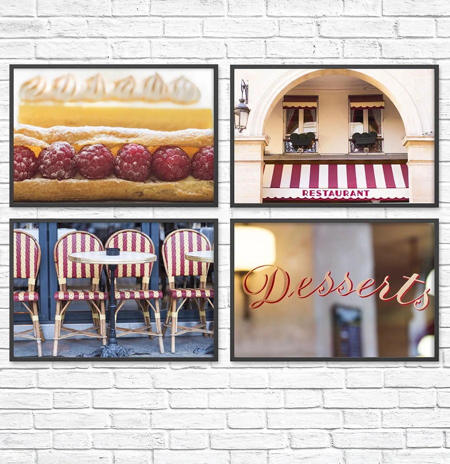 Paris pictures, raspberry and lemon collection