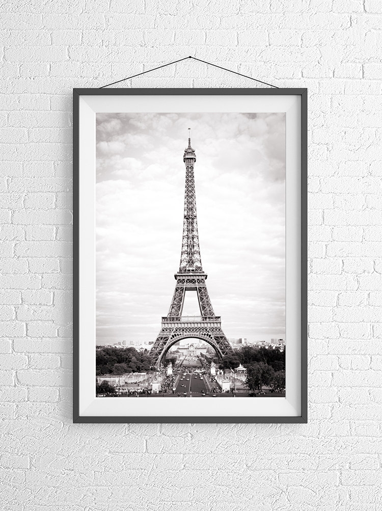 Paris France home decor wall art – black and white prints — Parisian Moments