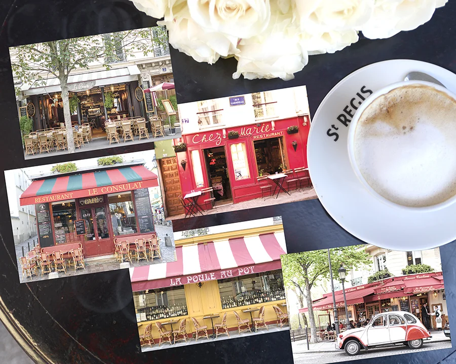 Paris Cafe Postcards Set 3