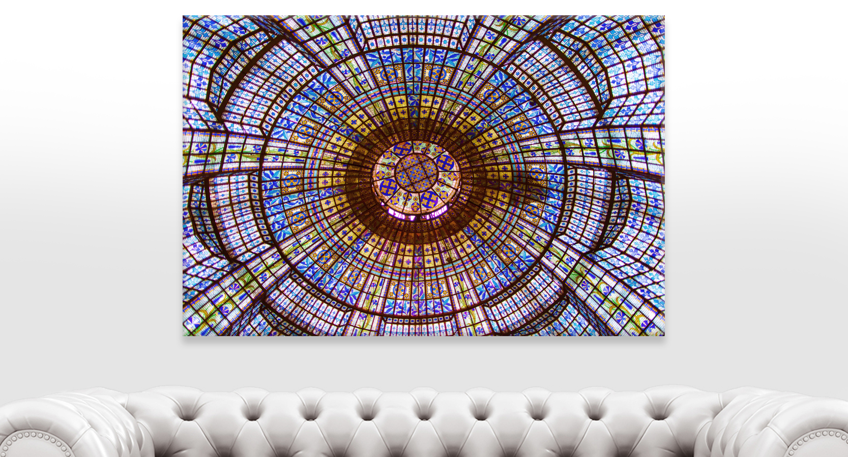 Stained Glass Ceiling Printemps, Paris Home Decor