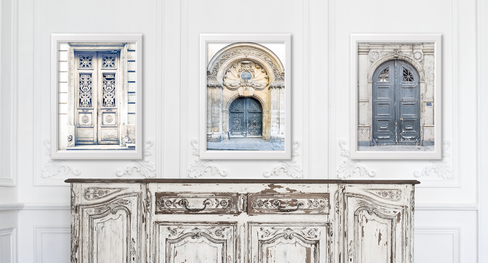 Paris Home Decor Doors Prints and Canvases