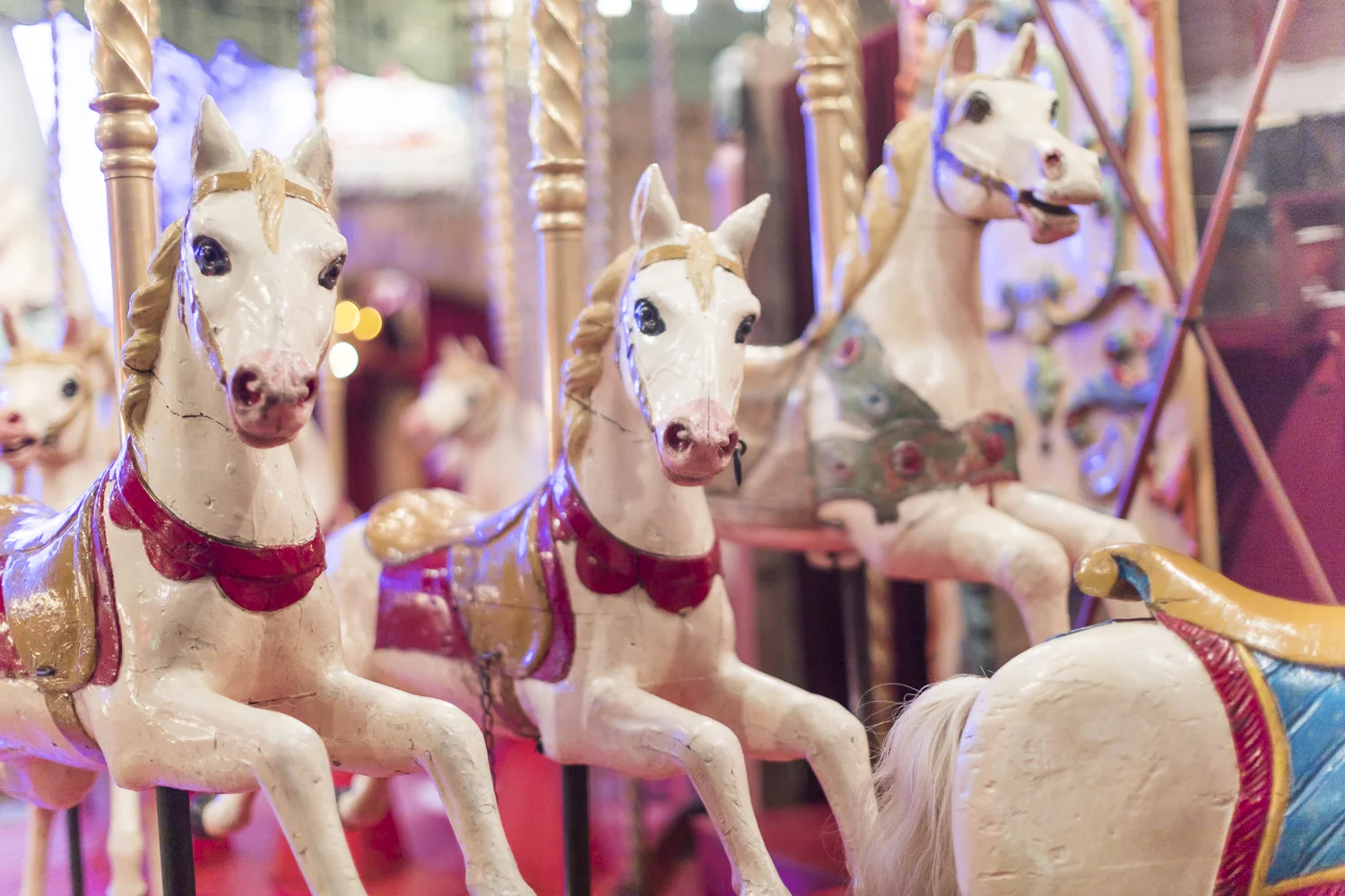 The carving on these horses is a work of art. Look how lifelike they seem (in this photo and the next).