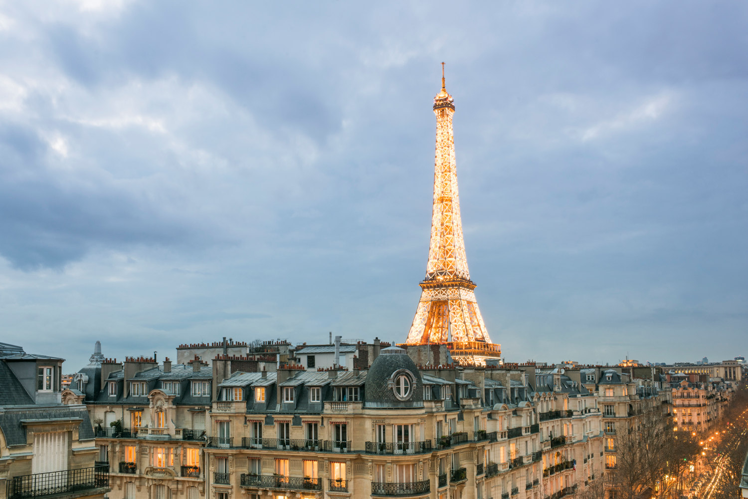 The Eiffel Tower at Twilight