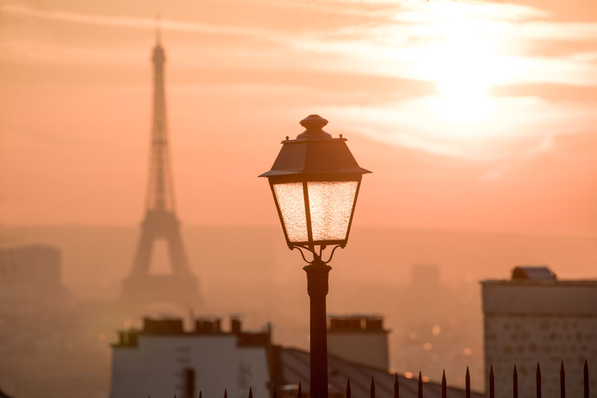 Eiffel Tower Sunset from Montmartre