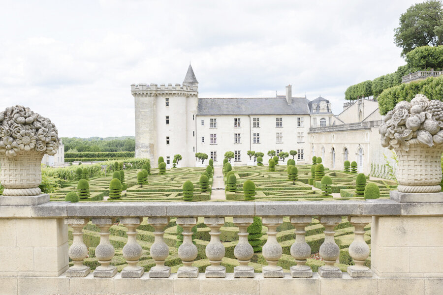 Villandry Topiary and Chateau-Fine Art Print available