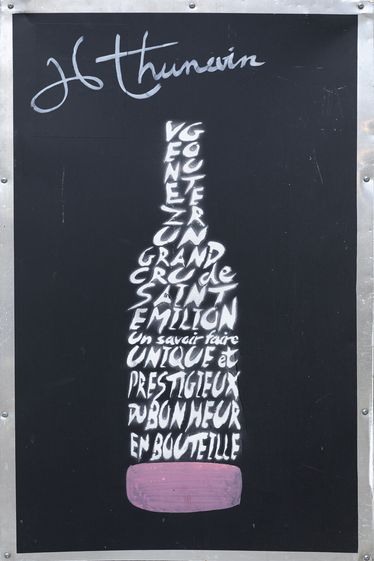 Saint-Émilion Wine Chalkboard