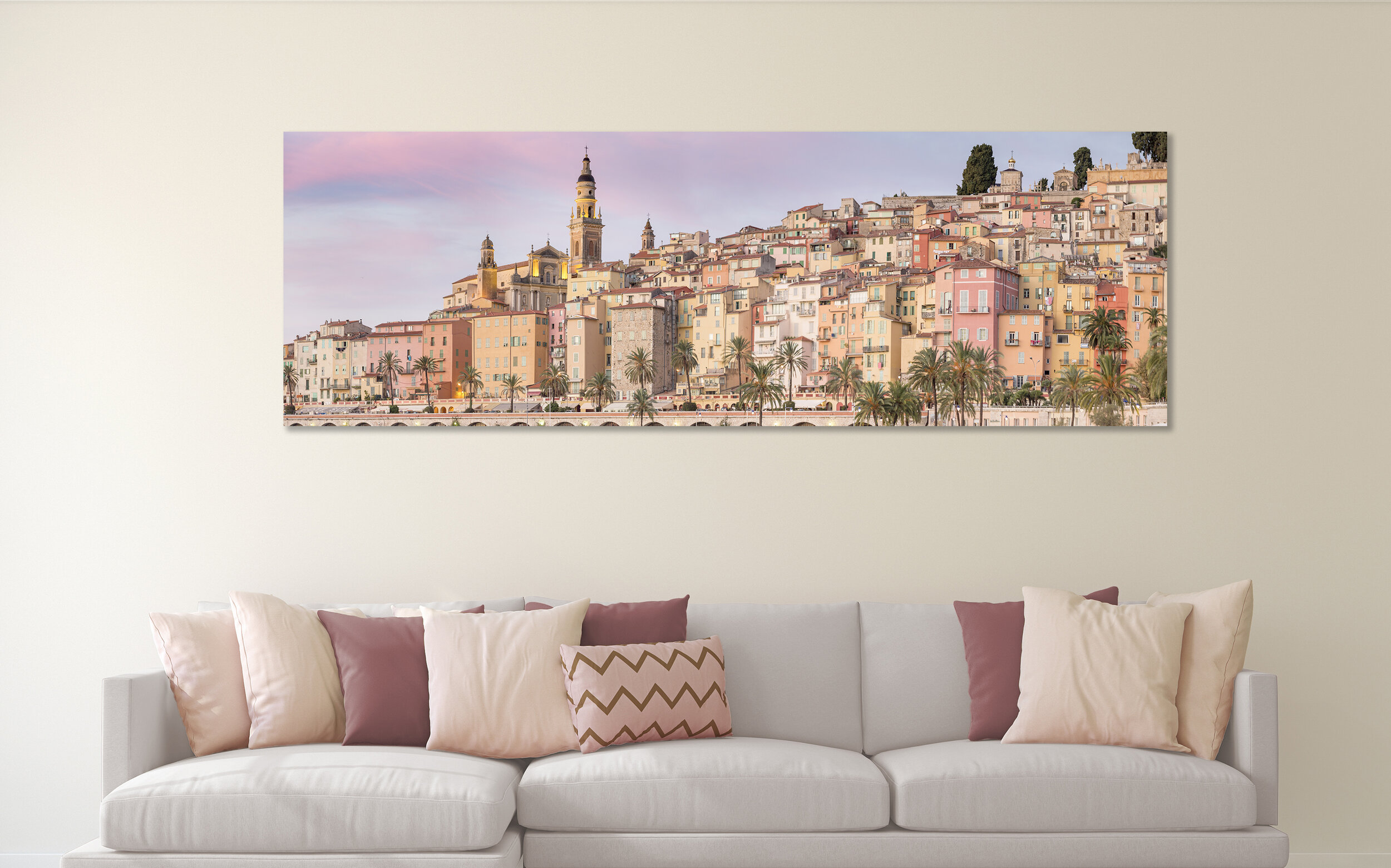 Menton Panorama, Canvas