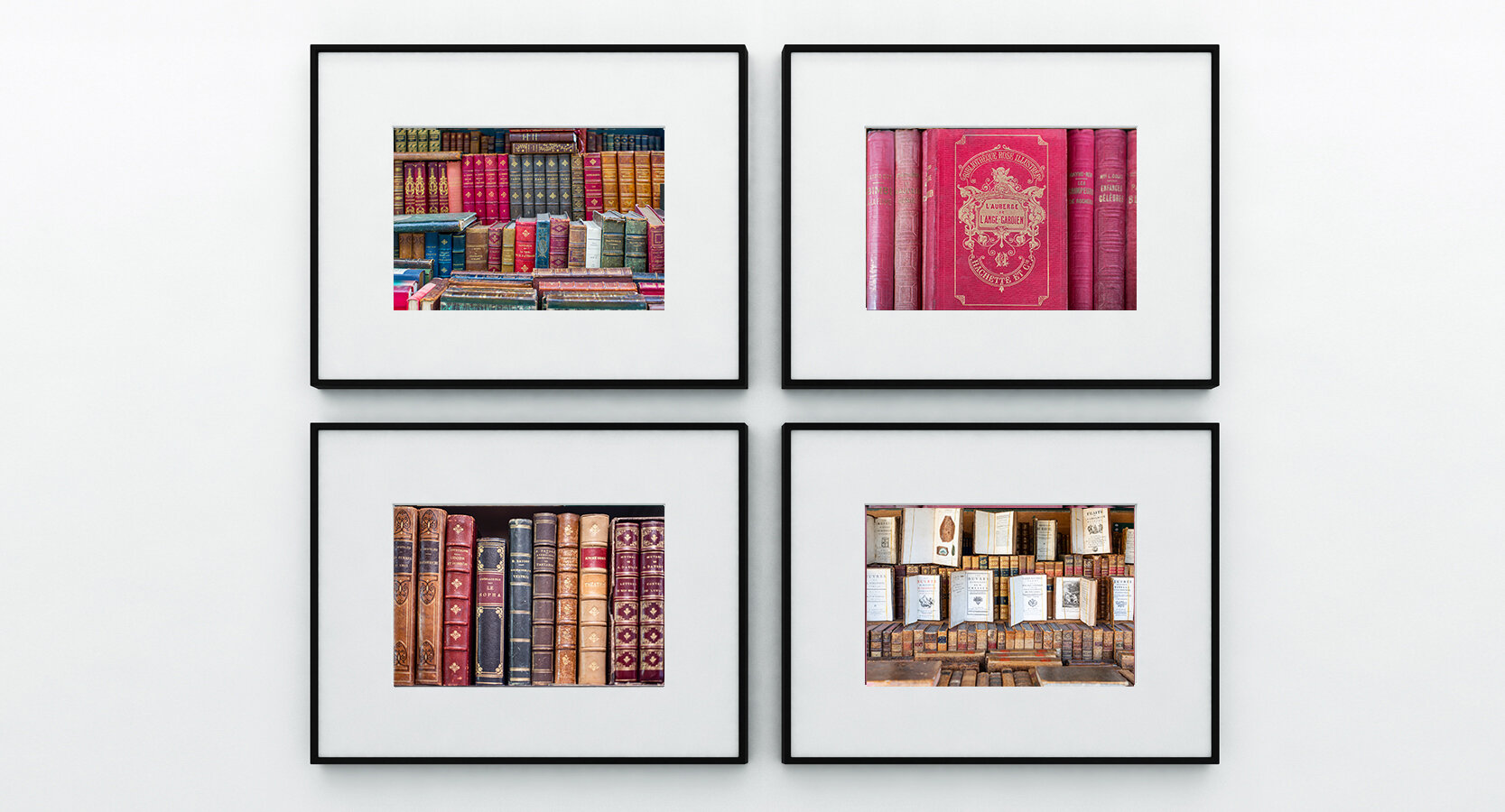 Paris Vintage Books Collection, Prints