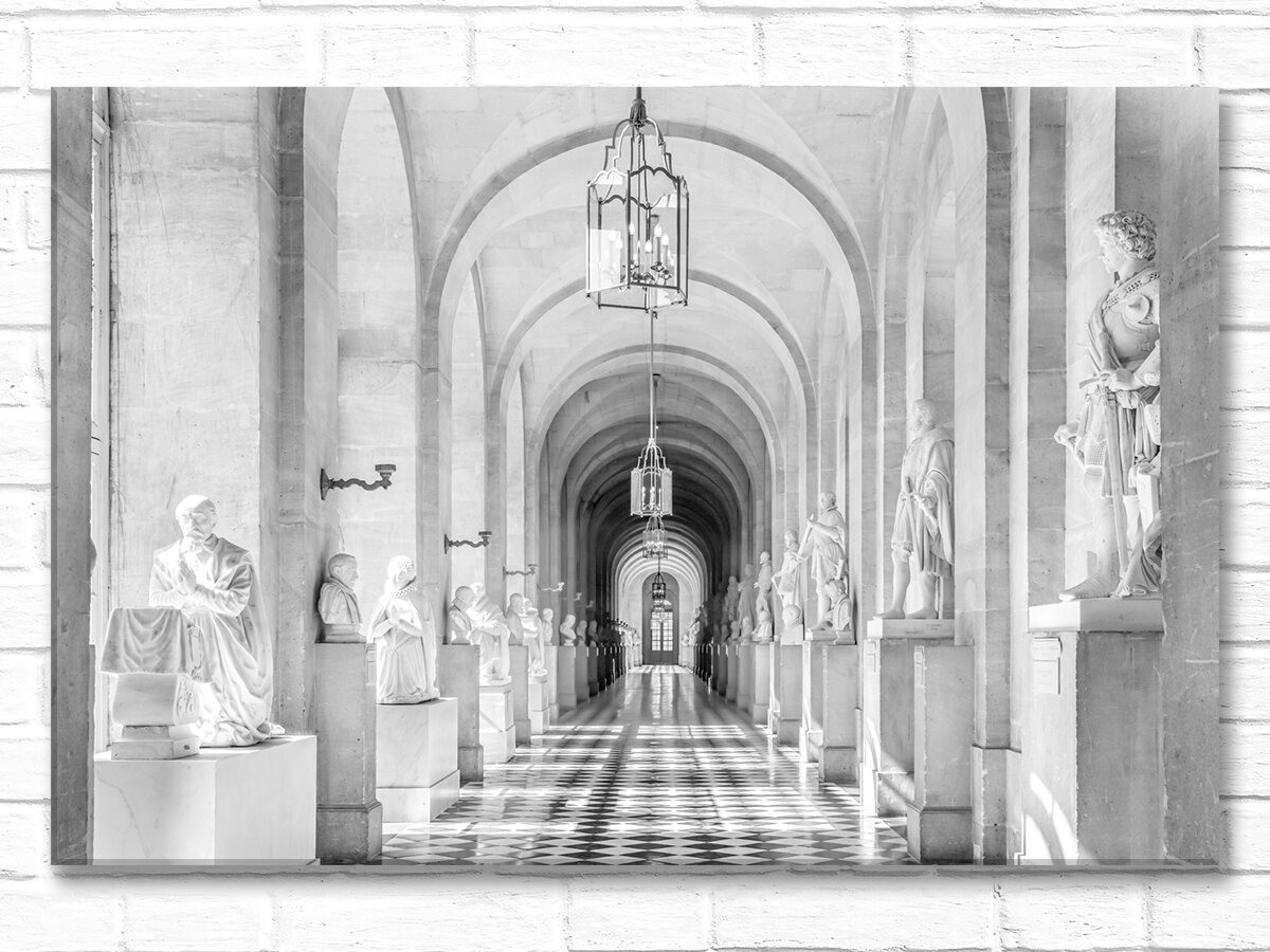 Hallway with Statues, Versailles, Canvas