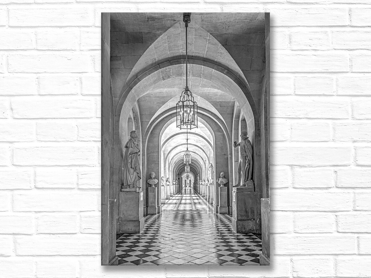 ArchedHallVersaillesBnWVertCanvas.jpg
