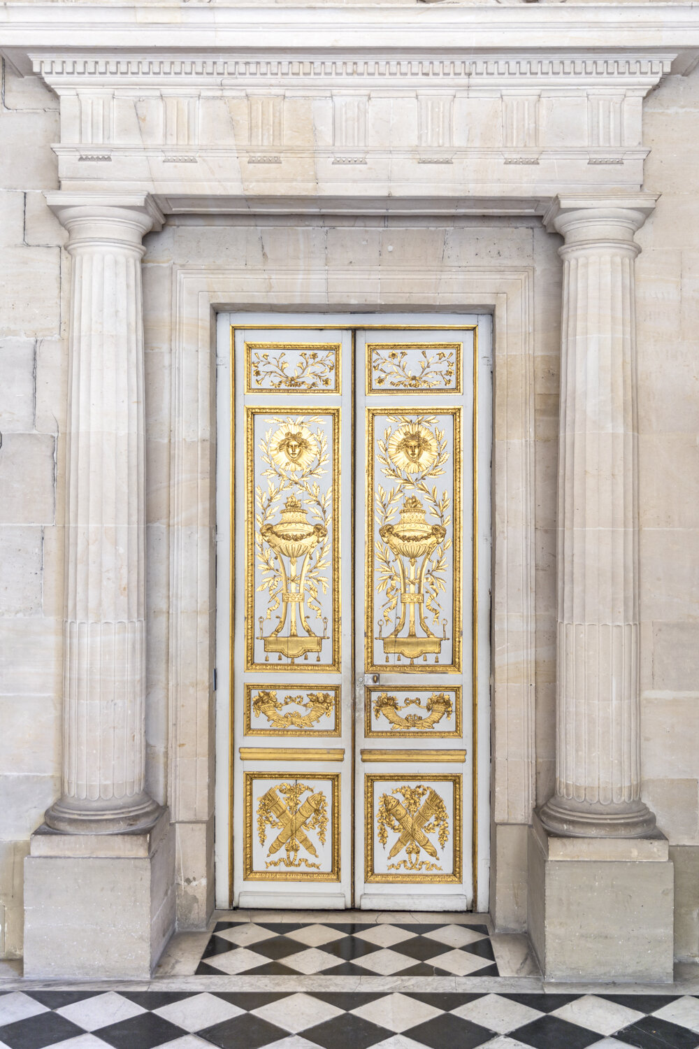 Marble Doorway with Gilded Door, Palace of Versailles