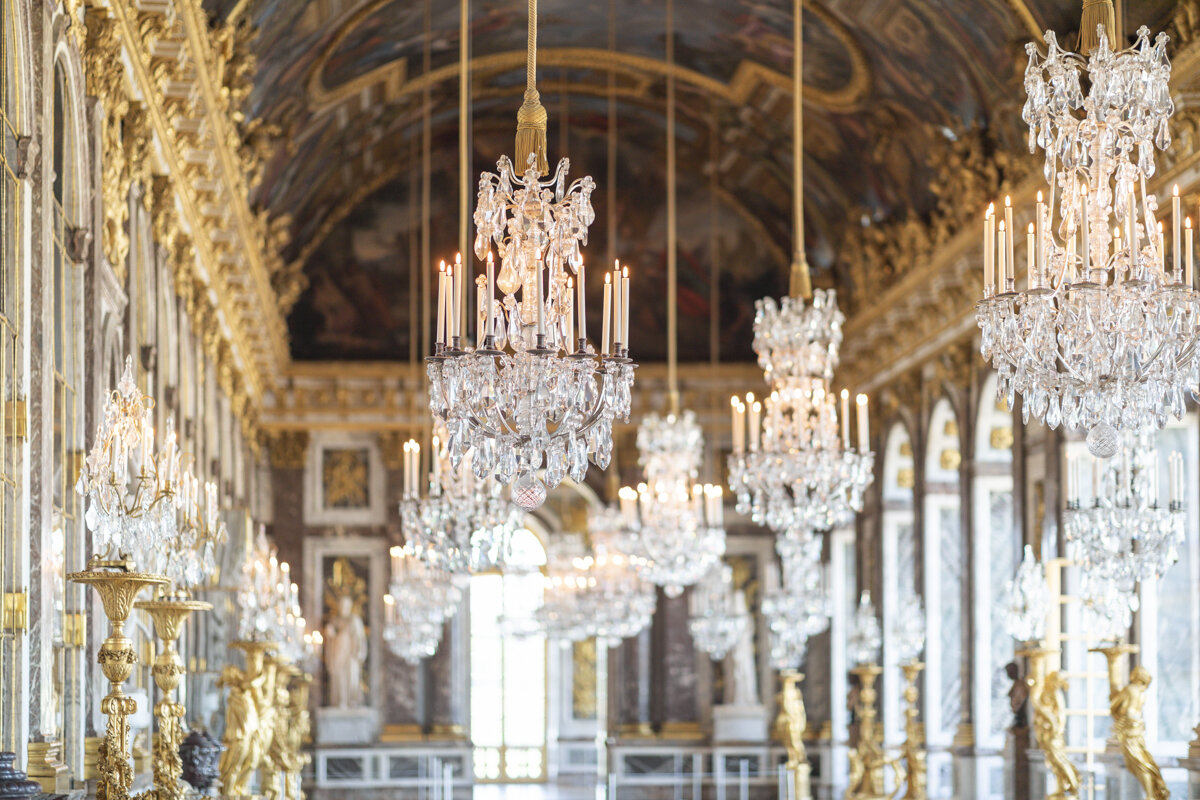 Hall of Mirrors Chandeliers Versailles