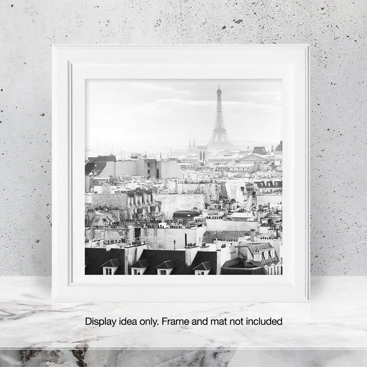 EiffelTowerFog5x5BnWFramed.jpg