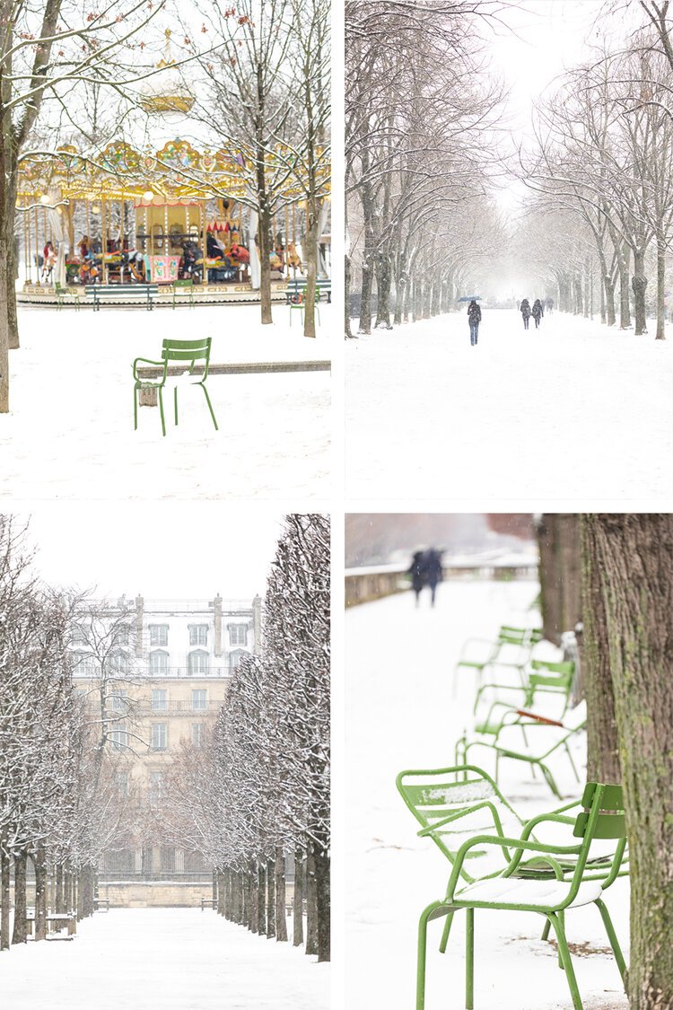 Paris in the Snow Collection (Vertical)
