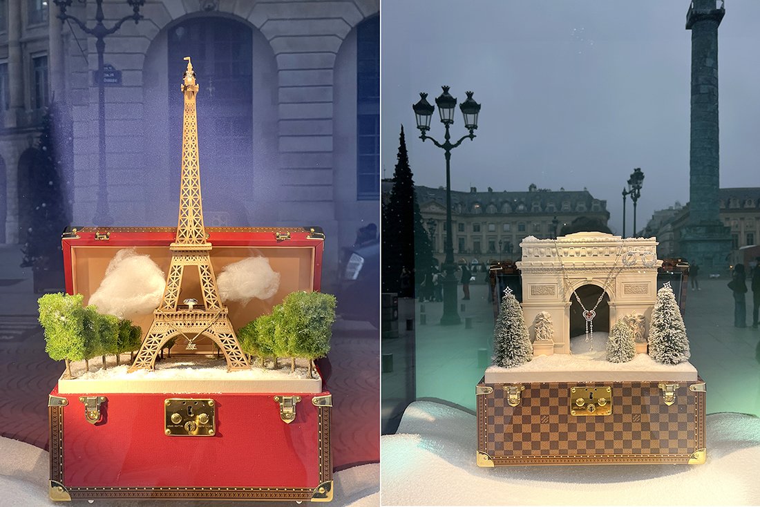 Louis Vuitton Place Vendôme window displays