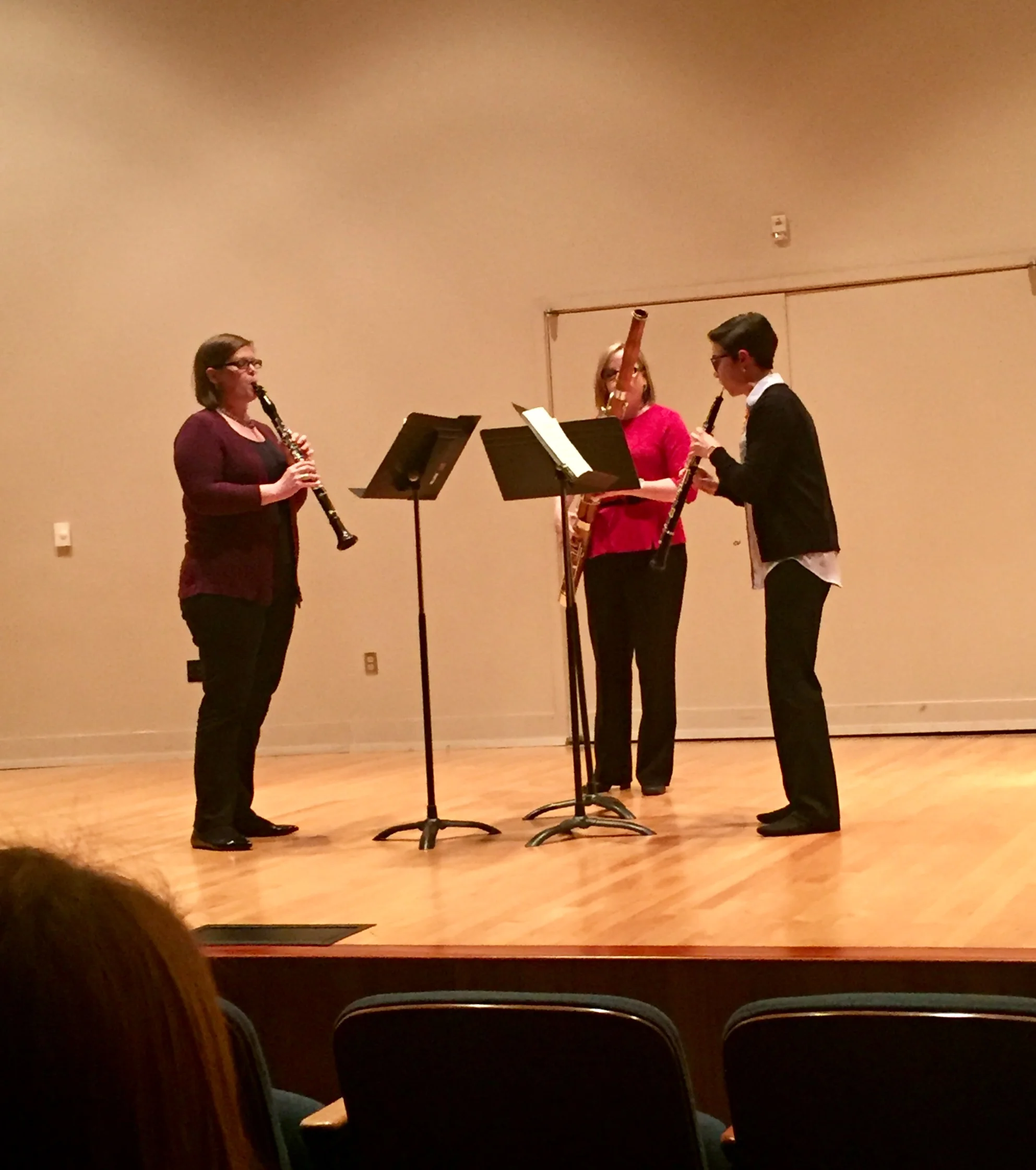 Magnolia Reed Trio, the faculty reed trio from Southern Miss, performs at Northwestern State University in Natchitoches, LA, 2017
